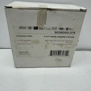 American Standard, Sink Stainless Steel 3-1/2" Drain Assembly, Round New In Box